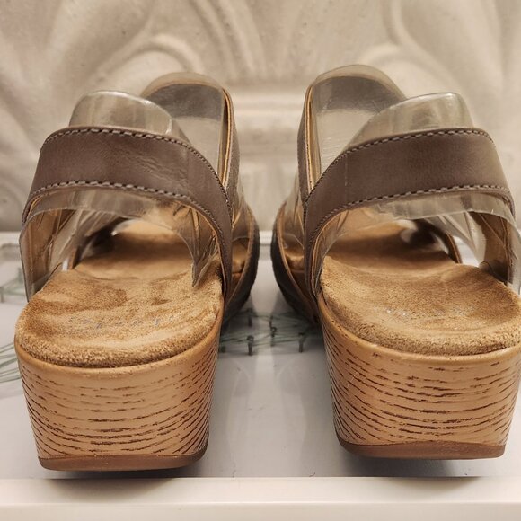 Dansko "Laurie" Burnished Calf Leather Wedge sandals. NIB. EU 40/US 9.5-10. - Picture 6 of 9
